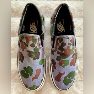 Blue Denim Camo Vans